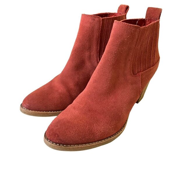 Suede Ankle Boots in Rusty pink - Picture 2 of 11